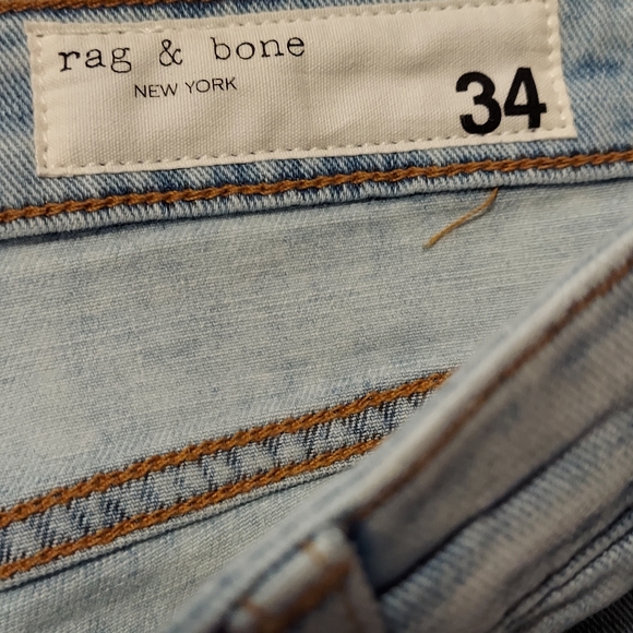 Rag & Bone Womens Hi Rise Distressed Jeans Ankle Cigarette Nina Size 34 NWT - Picture 3 of 11